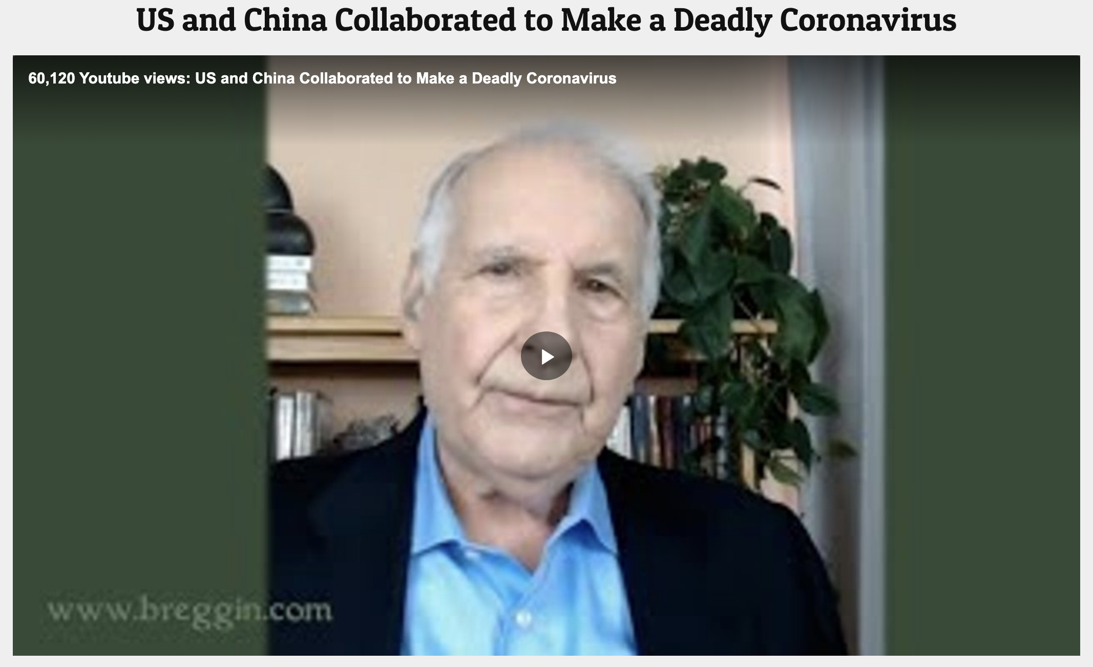 Image of Post on US and China Collaborated to Make a Deadly Coronavirus
